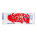 A red and white Swedish Fish candy bag.