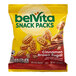 A bag of Nabisco belVita Cinnamon Brown Sugar Breakfast Biscuit snack packs on a white background.