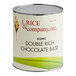 A #10 can of I. Rice Rich Double Chocolate hard serve ice cream base.