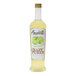 A bottle of Amoretti Key Lime Craft Puree with a label of lime juice over yellow liquid.