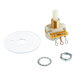 An Estella automatic potentiometer with a metal disc and nut.