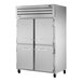 A True Spec Series reach-in refrigerator with two solid half doors.