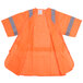 An orange reflective Cordova safety vest with grey stripes.