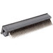 A black metal comb with silver tips.