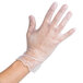 Noble Products Large Powdered Disposable Vinyl Gloves for Foodservice Main Thumbnail 1