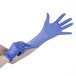 Noble Products Nitrile 4 Mil Thick Low Dermatitis Textured Gloves - Medium Main Thumbnail 3