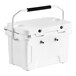 A white CaterGator jockey box cooler with a handle.