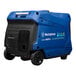 A blue and black Westinghouse iGen4500DF portable generator on a white background.