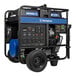 A Westinghouse WGen20000c portable generator with a blue cover.