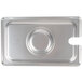 Choice 1/4 Size Stainless Steel Slotted Steam Table / Hotel Pan Cover Main Thumbnail 8