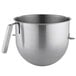 KitchenAid KSMC8QBOWL 8 Qt. NSF Stainless Steel Mixing Bowl with "J" Handle Commercial Stand Mixers Main Thumbnail 1
