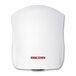 A white Stiebel Eltron Ultronic hand dryer with a red logo.