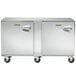 Traulsen ULT60-LL-SB 60" Undercounter Freezer with Left Hinged Doors and Stainless Steel Back Main Thumbnail 1