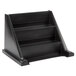 Cambro 9RS9110 Black Versa Self Serve Condiment Bin Stand Set with 3-Tier Stand and 12" Condiment Bins Main Thumbnail 2