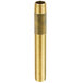A brass T&S supply nipple with 3/8" NPT ends.
