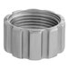 A stainless steel Estella PEM4 ring nut with four holes.