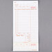 A white Choice guest receipt with red lines on the bottom.