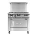 Garland G36-4G12C Natural Gas 4 Burner 36" Range with 12" Griddle and Convection Oven - 188,000 BTU Main Thumbnail 1
