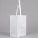 1/4 Peck "Freshman" White Kraft Paper Produce Customizable Market Stand Bag with Handle - 500/Case Main Thumbnail 2