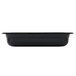 A black rectangular Vollrath Super Pan plastic food container with a lid.