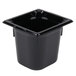 Vollrath 8066420 Super Pan® 1/6 Size Black Polycarbonate Food Pan - 6" Deep Main Thumbnail 3