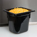 Vollrath 8066420 Super Pan® 1/6 Size Black Polycarbonate Food Pan - 6" Deep Main Thumbnail 1