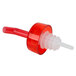 Tablecraft 1806 Red Liquor Pourer with Collar - 12/Pack Main Thumbnail 3