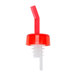 Tablecraft 1806 Red Liquor Pourer with Collar - 12/Pack Main Thumbnail 2
