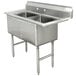 Advance Tabco FC-2-2424 Two Compartment Stainless Steel Commercial Sink - 53" Main Thumbnail 1