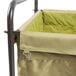 Lavex Lodging 12 Bushel Replacement Canvas Liner for Metal Frame Laundry / Trash Cart with Handles Main Thumbnail 3