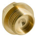 A gold brass threaded nut for Estella Caffe coffee machines.