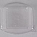 A clear plastic container with a clear dome lid.