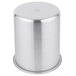 A close-up of a stainless steel Vollrath Bain Marie pot with a lid.