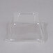 A clear plastic container with a square top.