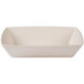 A rectangular white melamine bowl.