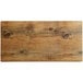 A rectangular melamine serving board with a faux weathered driftwood look.