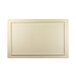 A white rectangular faux bamboo melamine serving board with a white border.