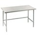 Advance Tabco TMS-302 24" x 30" 16 Gauge Open Base Stainless Steel Commercial Work Table with Stainless Steel Legs Main Thumbnail 1