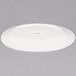 A CAC white porcelain oval platter on a white background.