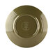 A green Elite Global Solutions Pebble Creek round plate with a white circle on it.