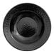 A black Elite Global Solutions melamine pasta/soup bowl with a textured surface and black rim.