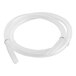 A white silicone tube with metal tips.