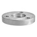 A stainless steel Estella mouth centering flange with holes.