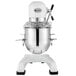 A white and silver Eurodib commercial stand mixer.