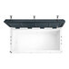 A white and black CaterGator outdoor cooler with the lid open.