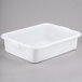 A Vollrath white plastic drain box with a lid.