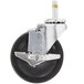 Vollrath 26961-1 Equivalent 4" Swivel Caster with Brake for Vollrath Stands and Carts Main Thumbnail 1