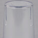 A clear plastic Cambro tumbler with a clear lid.