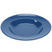 A Texas Blue melamine bowl with a white circle inside.