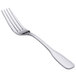 The Oneida Stanford stainless steel dinner/dessert fork with a silver handle.